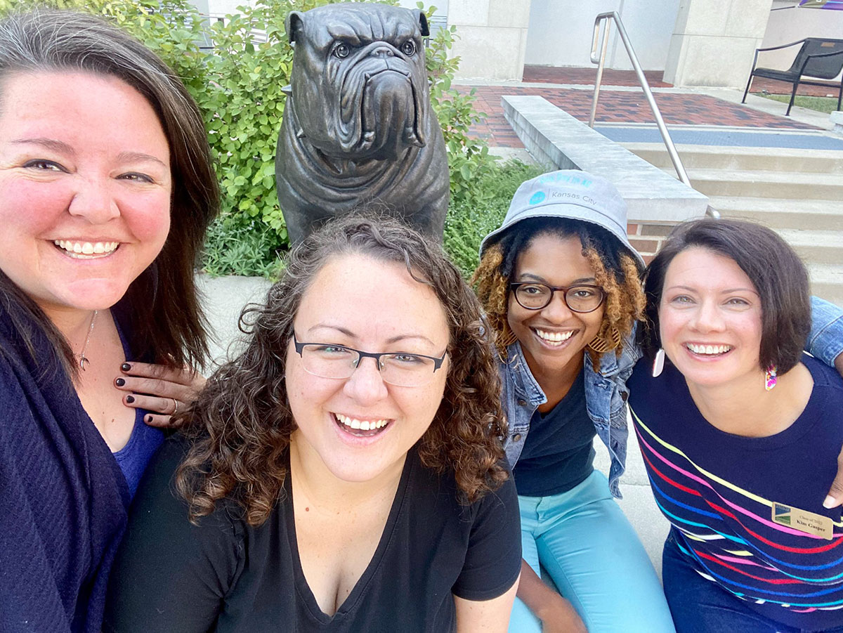Kate-Lacy-Phyllis-and-Kim-at-Truman-State-tour